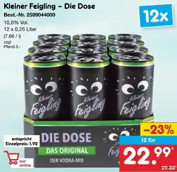 Netto Marken-Discount Kleiner Feigling - Die Dose Angebot