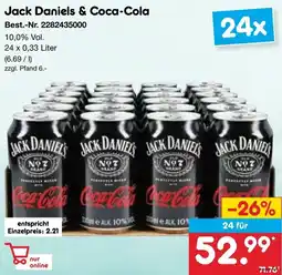 Netto Marken-Discount Jack Daniels & Coca-Cola Angebot