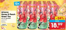 Netto Marken-Discount Arizona Honey & Peach Green Tea Angebot