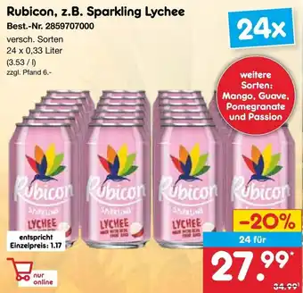 Netto Marken-Discount Rubicon, z.B. Sparkling Lychee Angebot