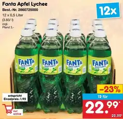 Netto Marken-Discount Fanta Apfel Lychee Angebot