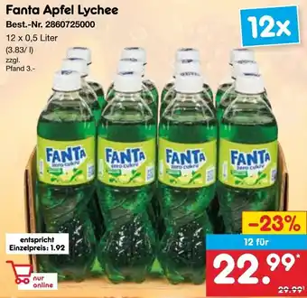 Netto Marken-Discount Fanta Apfel Lychee Angebot