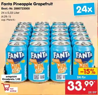 Netto Marken-Discount Fanta Pineapple Grapefruit Angebot