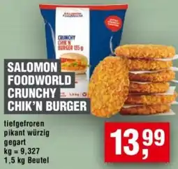Handelshof Salomon foodworld crunchy chik'n burger Angebot