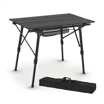 Netto Marken-Discount Juskys Campingtisch Picco - Aluminium Tisch klappbar, leicht - Camping, Garten - Klapptisch Schwarz Angebot