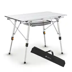 Netto Marken-Discount Juskys Campingtisch Picco - Aluminium Tisch klappbar, leicht - Camping, Garten - Klapptisch Silber Angebot