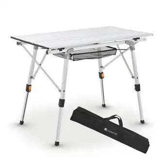 Netto Marken-Discount Juskys Campingtisch Picco - Aluminium Tisch klappbar, leicht - Camping, Garten - Klapptisch Silber Angebot