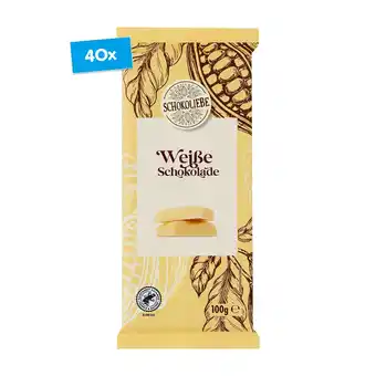 Netto Marken-Discount Schokoliebe Weiße Schokolade 100 g, 40er Pack Angebot