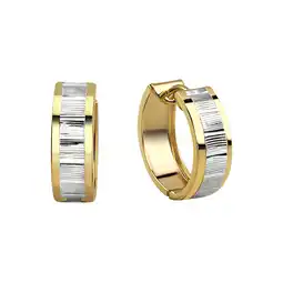 Netto Marken-Discount Fascination by Ellen K. Ohrringe Gold 333 zweifarbig glanz/matt 15mm Durchmesser Angebot