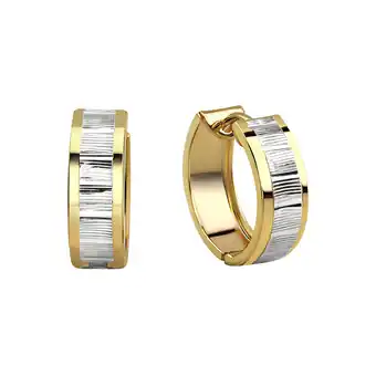 Netto Marken-Discount Fascination by Ellen K. Ohrringe Gold 333 zweifarbig glanz/matt 15mm Durchmesser Angebot