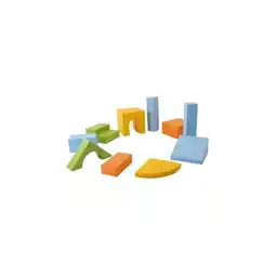 Netto Marken-Discount Spielbauklötze IGLU 10 XL Softbausteine natürliche Farben Angebot