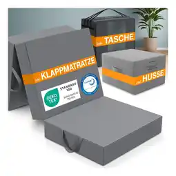 Netto Marken-Discount Bestschlaf grau Klappmatratze inkl. Husse & Transporttasche Spar-Set Angebot