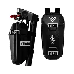 Netto Marken-Discount Velix-Zubehör, Tasche für Lenker, 30cm Länge mit Haltebänder, Schwarz, mit Logo Angebot