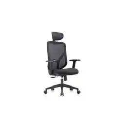 Netto Marken-Discount hjh OFFICE Home Office Bürostuhl BLACORE Stoff/Netzstoff mit Armlehnen (höhenverstellbar) Angebot