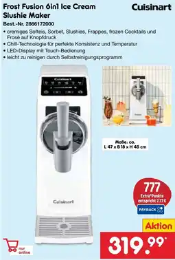 Netto Marken-Discount Cuisinart Frost Fusion 6in1 Ice Cream Slushie Maker Angebot