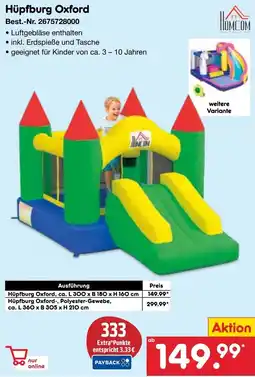 Netto Marken-Discount HOMCOM Hüpfburg Oxford Angebot
