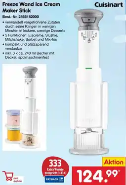 Netto Marken-Discount Cuisinart Freeze Wand Ice Cream Maker Stick Angebot