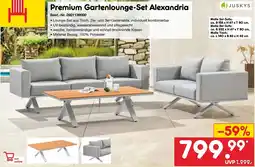 Netto Marken-Discount JUSKYS Premium Gartenlounge-Set Alexandria Angebot