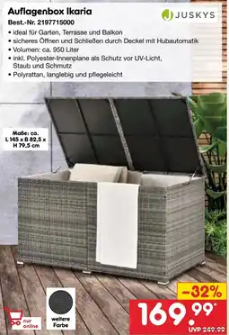 Netto Marken-Discount JUSKYS Auflagenbox Ikaria Angebot