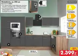 Netto Marken-Discount Respekta Winkelküche, ca. 370 cm Angebot