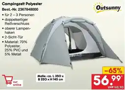 Netto Marken-Discount Outsunny Campingzelt Polyester Angebot