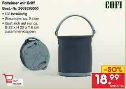 Netto Marken-Discount COFI Falteimer mit Griff Angebot