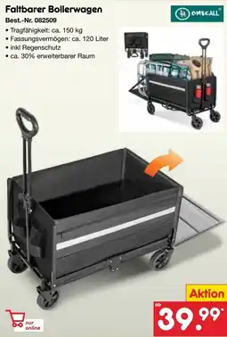 Netto Marken-Discount Faltbarer Bollerwagen Angebot