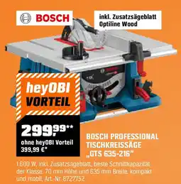 OBI BOSCH PROFESSIONAL TISCHKREISSÄGE "GTS 635-216" Angebot