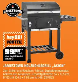 OBI JAMESTOWN HOLZKOHLEGRILL,,JAXON" Angebot