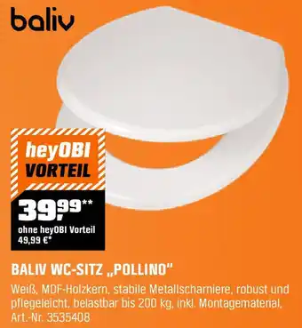 OBI BALIV WC-SITZ ,,POLLINO" Angebot
