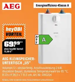 OBI AEG KLEINSPEICHERUNTERTISCH ,,U5" Angebot