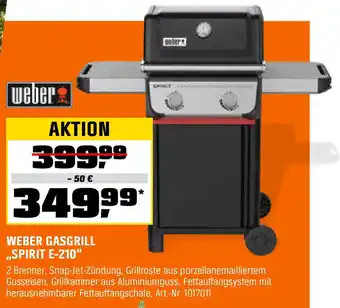 OBI WEBER GASGRILL ,,SPIRIT E-210" Angebot