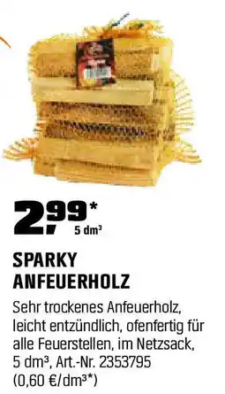 OBI SPARKY ANFEUERHOLZ Angebot