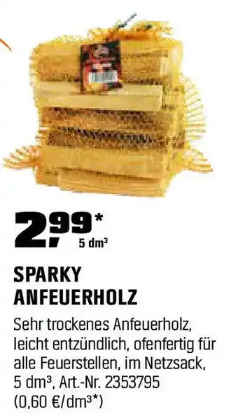 OBI SPARKY ANFEUERHOLZ Angebot