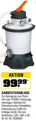 OBI Bestway SANDFILTERANLAGE Angebot