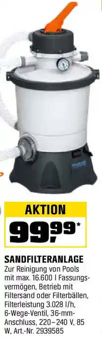 OBI Bestway SANDFILTERANLAGE Angebot
