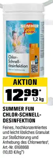 OBI SUMMER FUN CHLOR-SCHNELL- DESINFEKTION Angebot