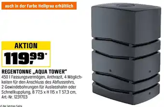 OBI REGENTONNE „AQUA TOWER" Angebot