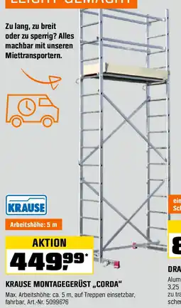 OBI KRAUSE MONTAGEGERÜST „CORDA” Angebot