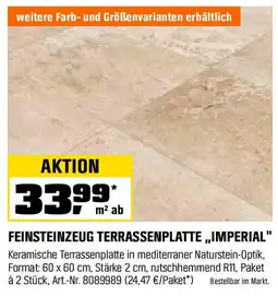 OBI FEINSTEINZEUG TERRASSENPLATTE „IMPERIAL" Angebot