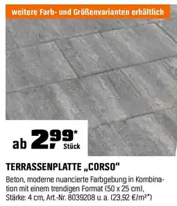 OBI TERRASSENPLATTE ,,CORSO" Angebot