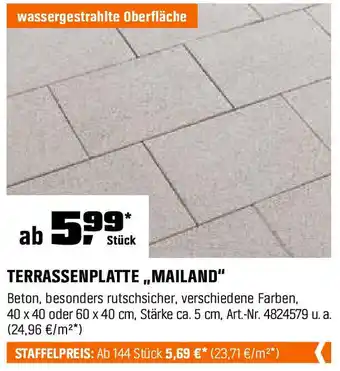 OBI TERRASSENPLATTE ,,MAILAND" Angebot
