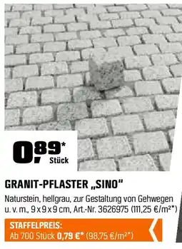 OBI GRANIT-PFLASTER „SINO" Angebot