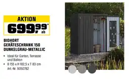 OBI BIOHORT GERÄTESCHRANK 150 DUNKELGRAU-METALLIC Angebot