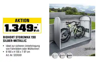 OBI BIOHORT STOREMAX 190 SILBER-METALLIC Angebot