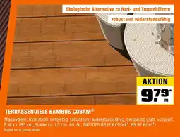 OBI TERRASSENDIELE BAMBUS COBAM Angebot