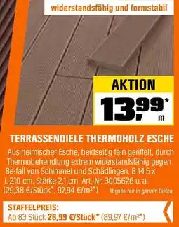 OBI TERRASSENDIELE THERMOHOLZ ESCHE Angebot