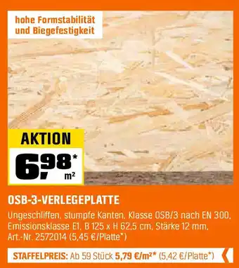 OBI OSB-3-VERLEGEPLATTE Angebot