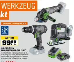OBI LUX-TOOLS 20 V AKKU-MASCHINEN-SET „,3IN1" Angebot