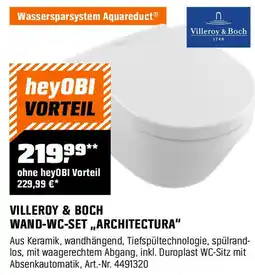 OBI VILLEROY & BOCH WAND-WC-SET,„,ARCHITECTURA" Angebot